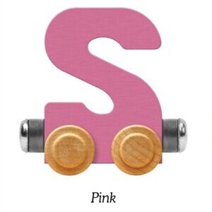 NWT NameTrains Pastel Letter "S" (Pink)